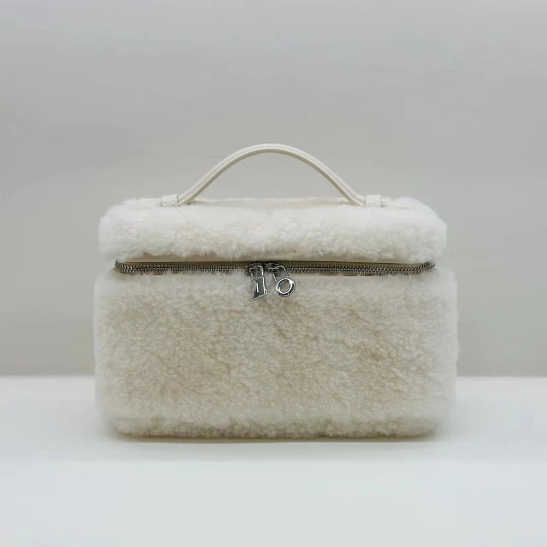 

Женская сумка на плечо сумка с вставкой из шерсти LP19, сумка-мини-Ланч-бокс через плечо для телефона, модный новый стиль, осень и зима 2023