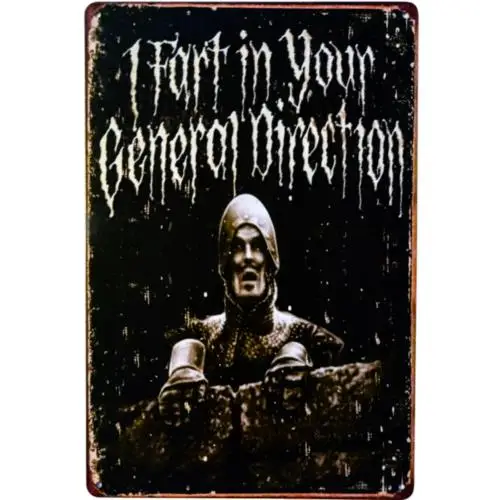 1p Металлический знак Monty Python Holy Grail Cult Classic Film Vintage John Cleese