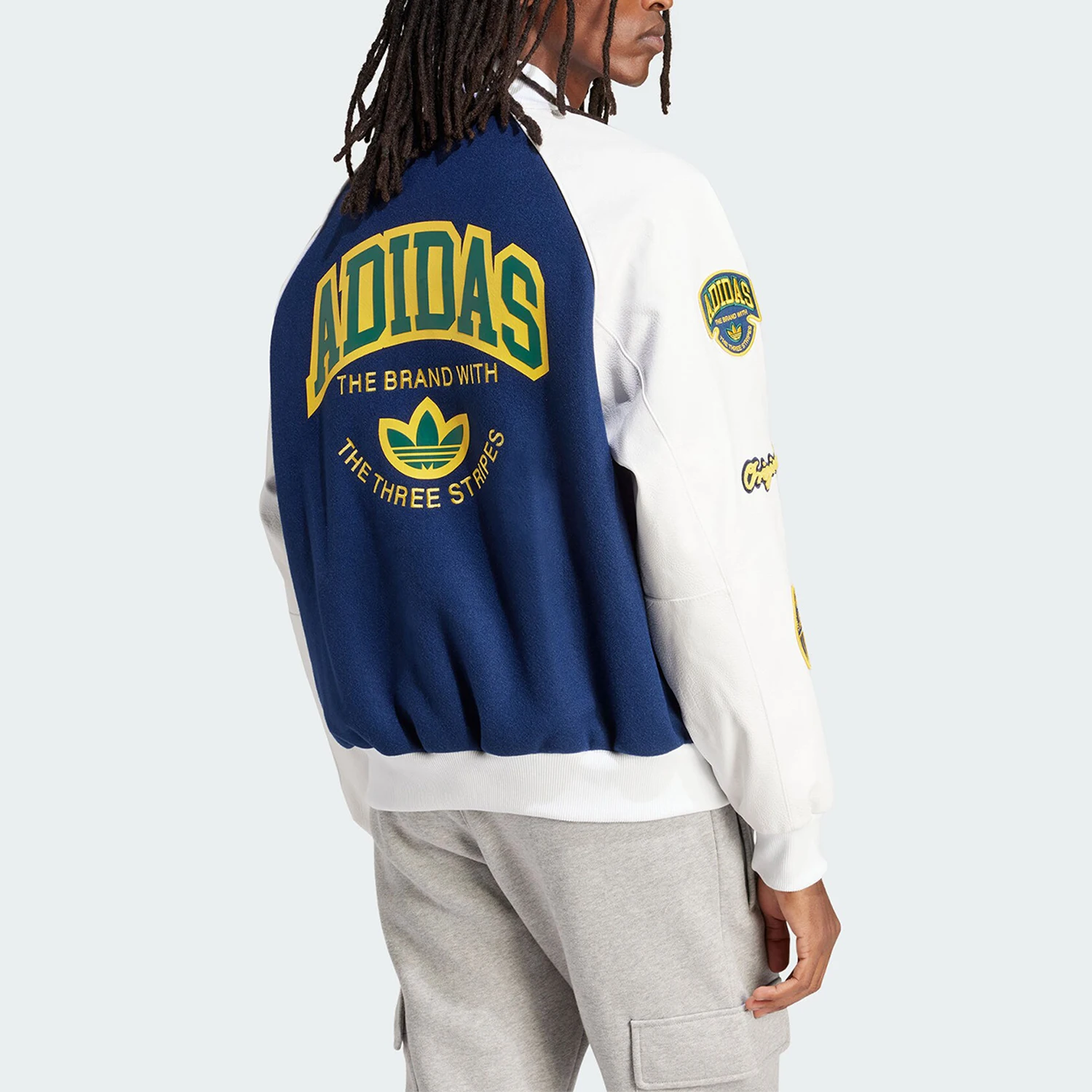 Фото Официальная мужская спортивная куртка Adidas VRCT JKT, бейсбольное пальто IS2926 №2