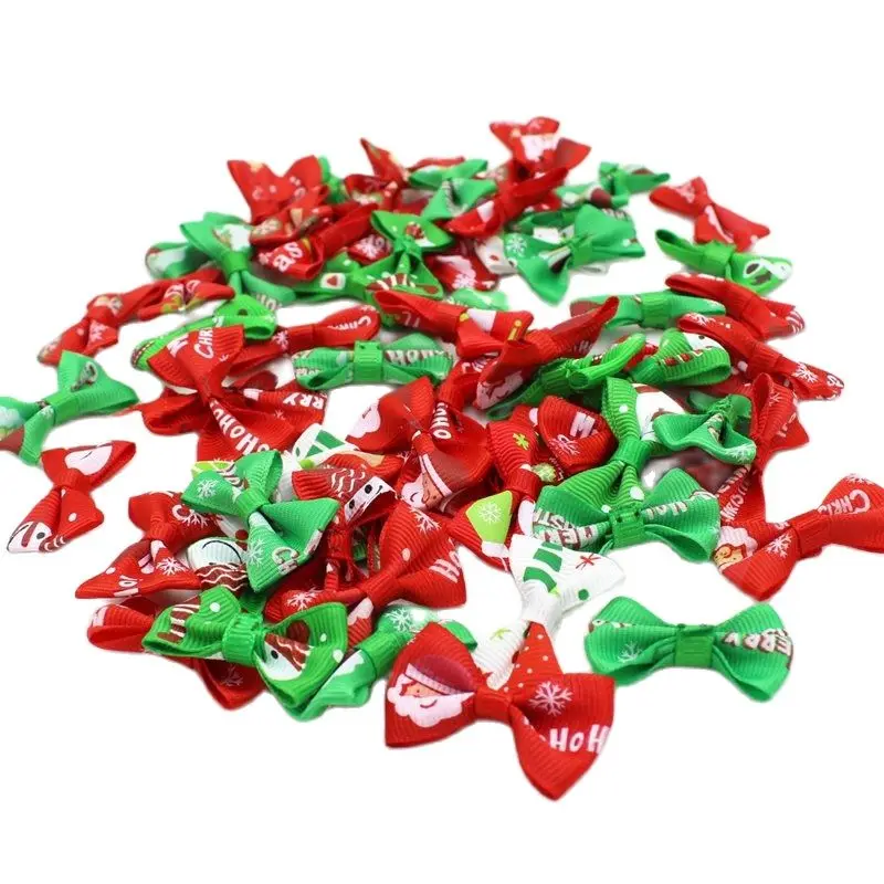 

Рождественские банты для рукоделия 50 шт