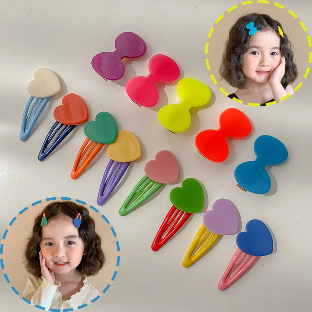 

Candy Color Cute Cartoon Princess Hairpins Children Girls Kids Hair Clips Bow Barrettes Accessories Hairclip Headwear Headdress