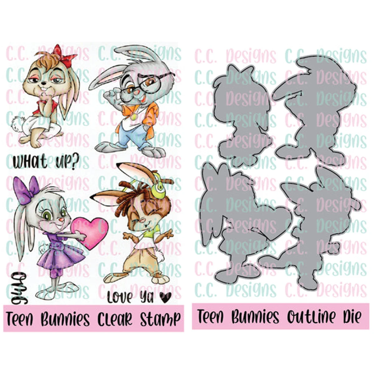 

Rabbit Metal Cutting Dies and Clear Stamps For Scrapbooking Paper Craft Handmade Card Album Punch Embossing Die Stamp 2022