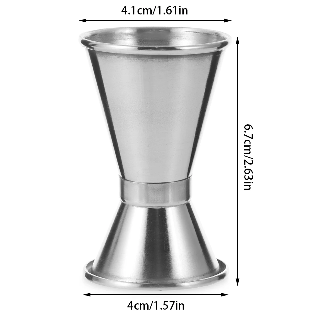 15/30 25/50 20/40 30/50ml Stainless Steel Cocktail Shaker Measure Cup Dual Shot Drink Spirit Measure Jigger Kitchen Bar Tools images - 6