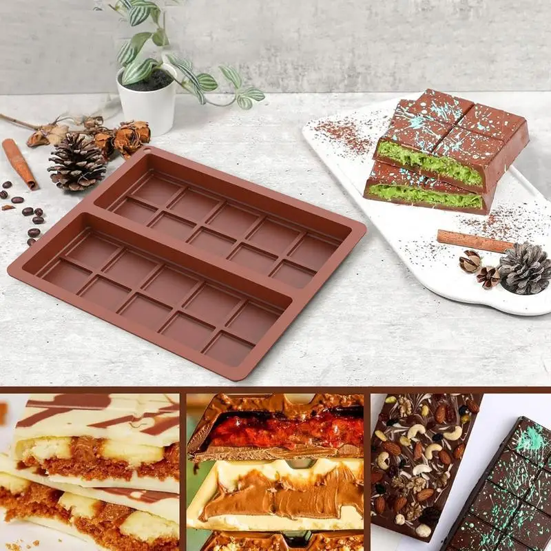 Форма для шоколадных батончиков глубокая силиконовая форма конфет