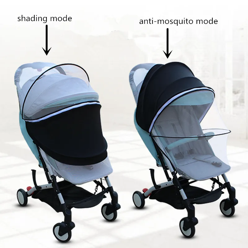 Unversal Baby Stroller Sun Shade Mosquito Net Bug Nets Visor Canopy Cover Hood Pushchair Pram Yoya Yoyo Accessories Babyzen | Мать и