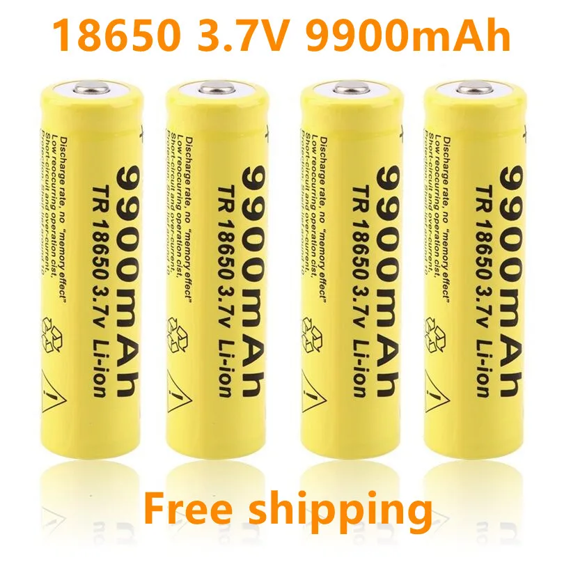 

Batería recargable de iones de litio para linterna Led, Pila de 18650 V, 3,7 mAh, 1 a 20 unidades por lote, envío gratis