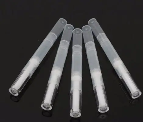 

Cuticle Oil Container Empty Twist Pen Brush End Nail Polish Applicator White
