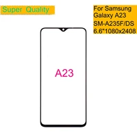 10pcslot for samsung galaxy a23 a235 touch screen front glass panel lcd outer display lens a23 5g a236 front glass with oca