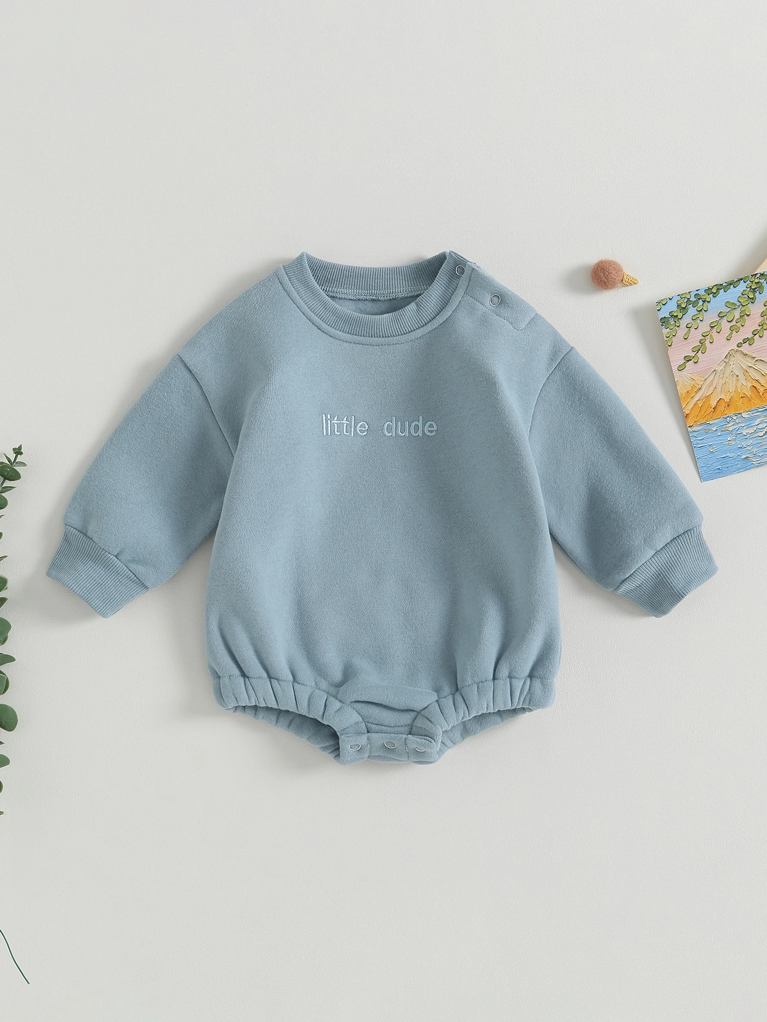 

Cute Toddler Hooded Jumpsuit Cozy Bear Ear Fleece Overall Winter Outfit for Baby Boy
