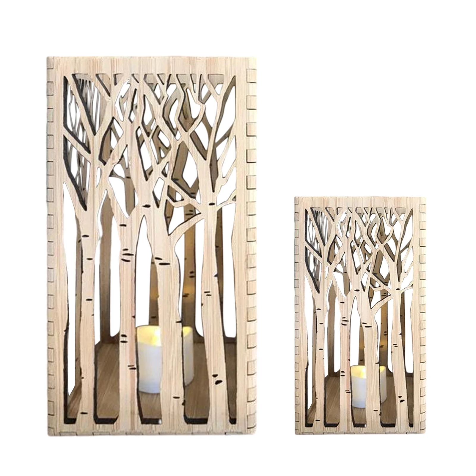 

Wooden Lantern Candle Holders Vintage Creative Design Wooden Candle Holders Tea Light Holder For Wall Hangings Sconce Outdoor