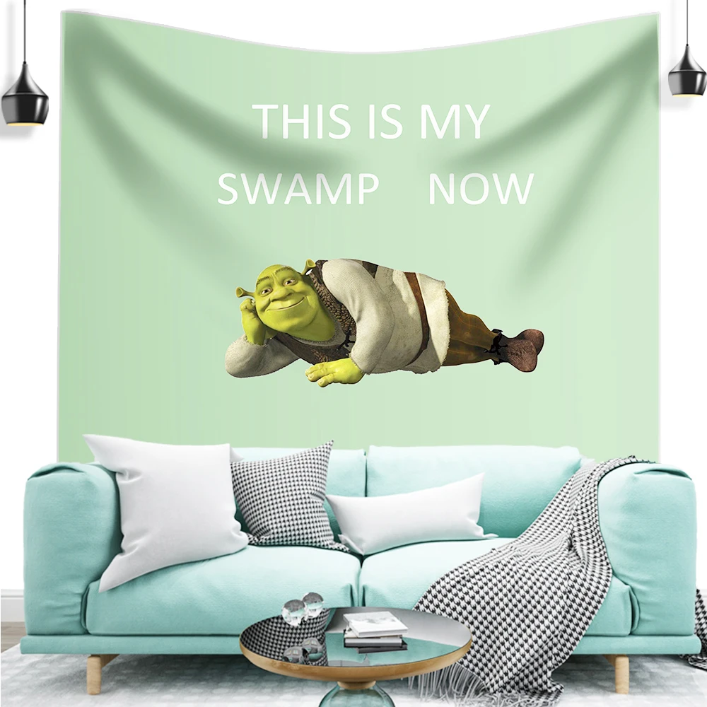 Модный комнатный Декор Шрек многоцветный гобелен с принтом мандалы индийский в