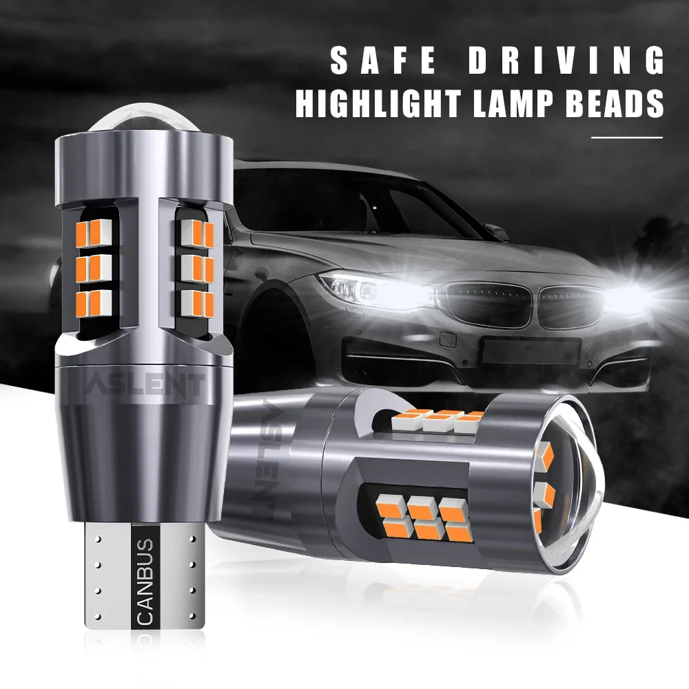 2 шт. Супер яркие светодиодные лампы W16W T15 921 Canbus Автомобильный светильник высокой