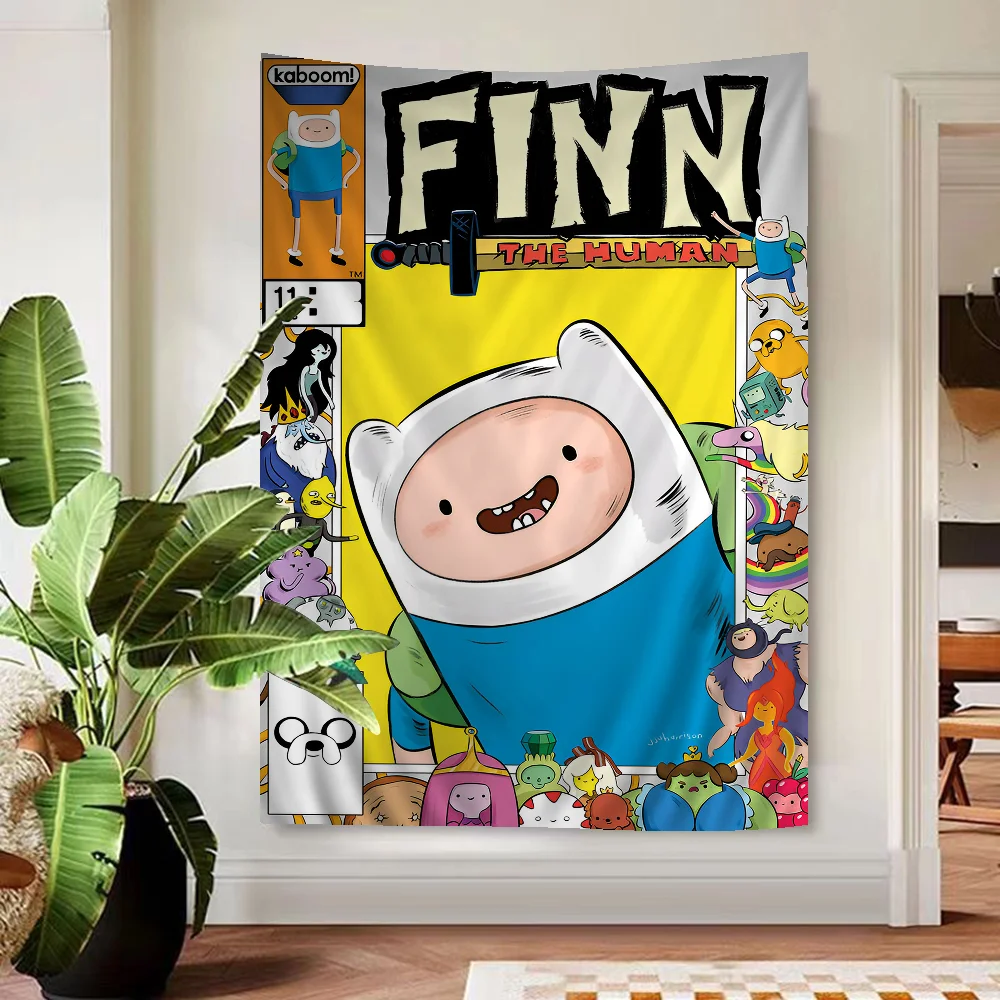 Классический Винтажный Аниме-гобелен A-ADVENTURE T-TIME F-FIONNA A-AND C-CAKE Настенный Декор С