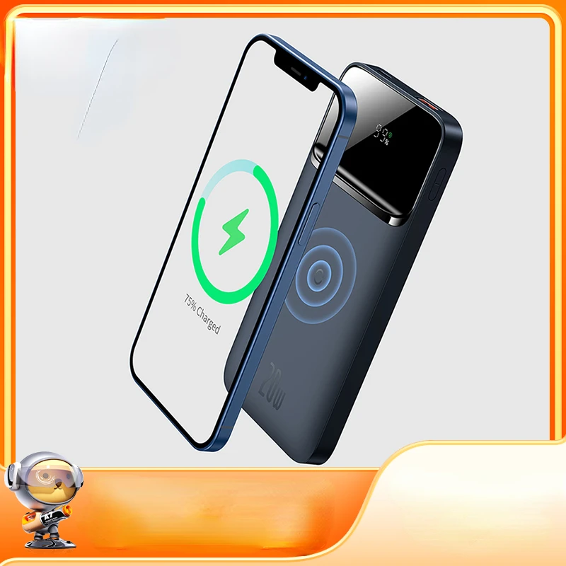 

2022 Trend For iPhone 13 12 Pro Power Bank 10000mAh Wireless charger Wireless Quick Charging Powerbank External Battery