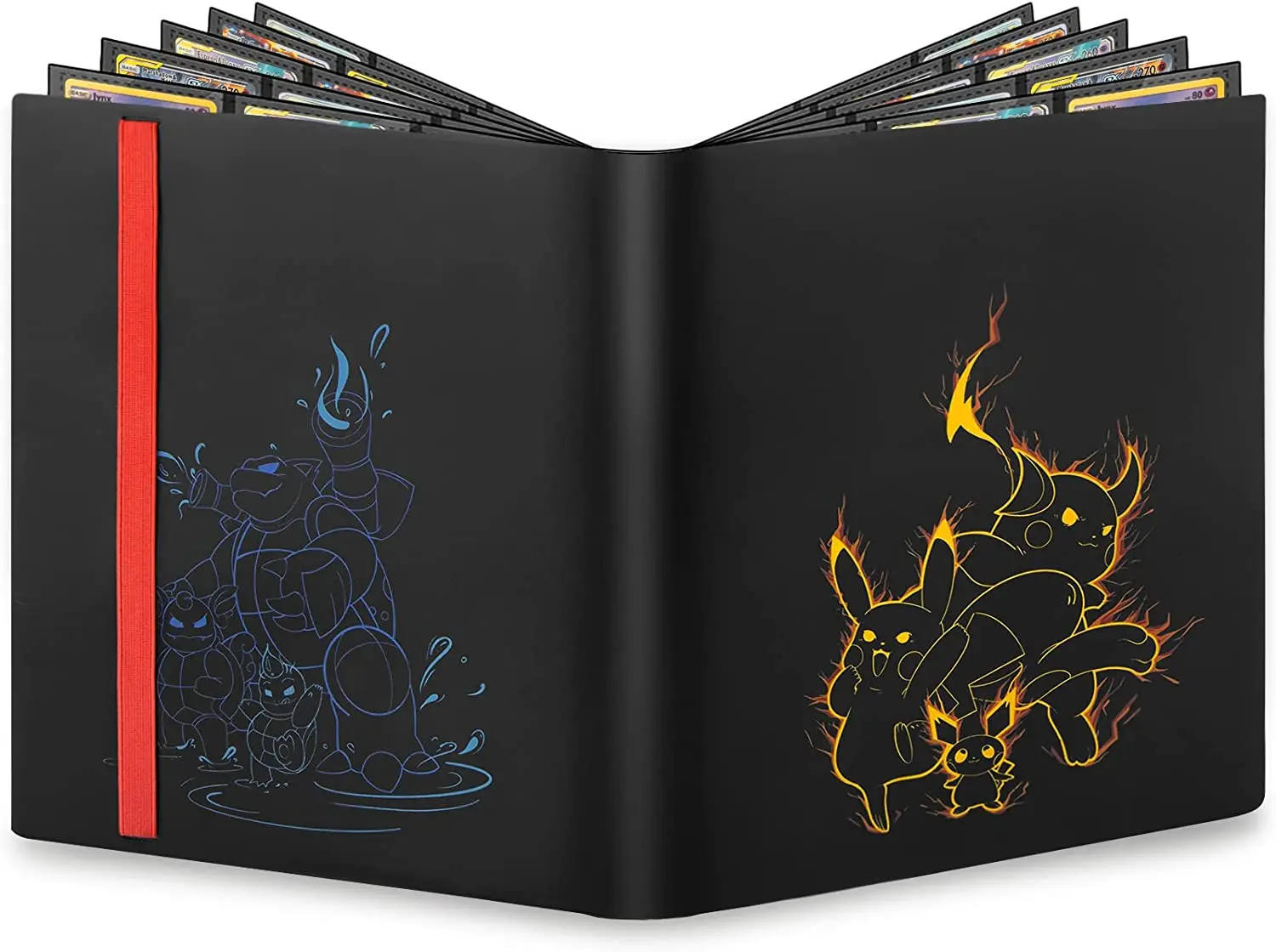 

YINKE Cover Case for Pokemon Card Organizer,18 Page Trading Card Case Holds Up to 324 Cards, Waterproof Album Storage Set