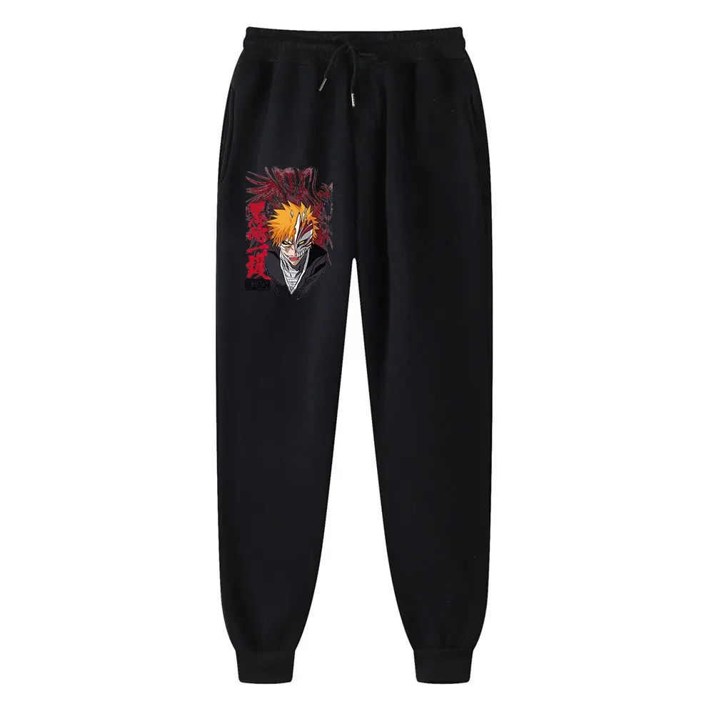 

Anime Pants Bleach Kurosaki Ichigo Print Sweatpants Jogging Sports Men Hip Hop Trousers Fitness Running Men Women Sportswear