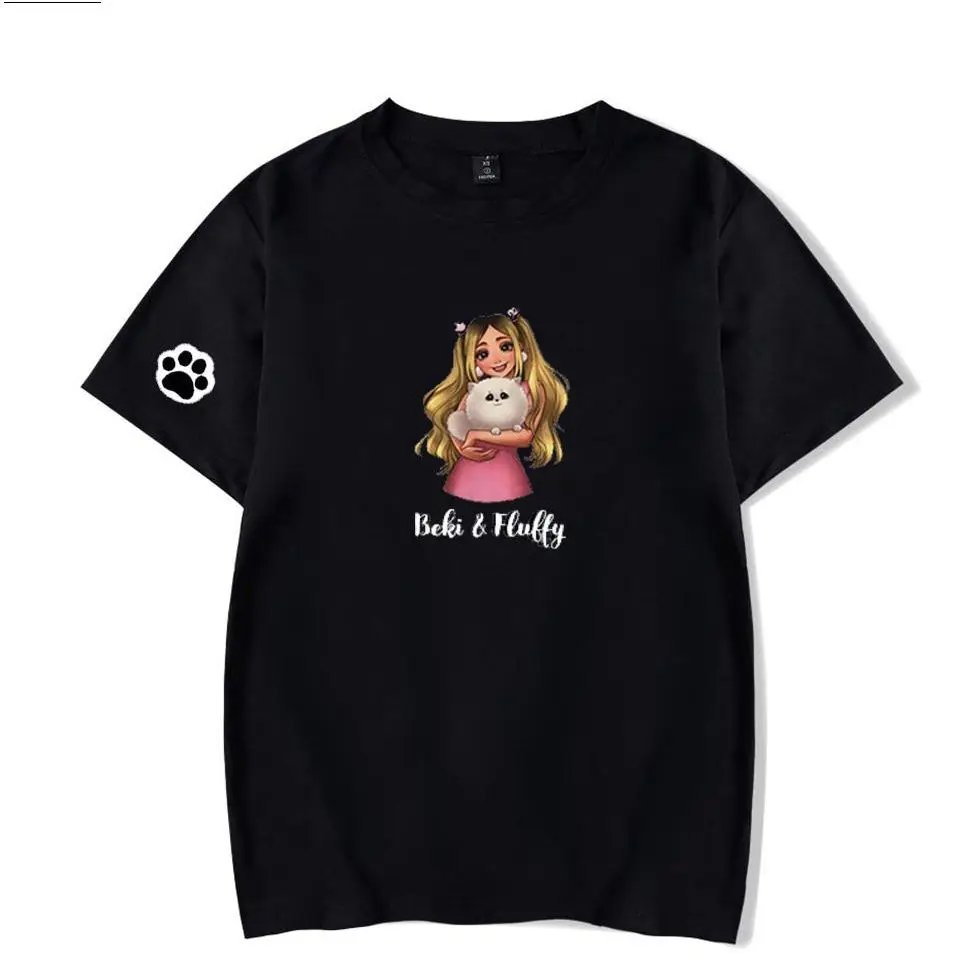 

2022 Rebekah Wing Merch Beki Fluffy Tshirt O-Neck Summer Short Sleeve Women Men's Tshirt Harajuku Streetwear Kids Clothes