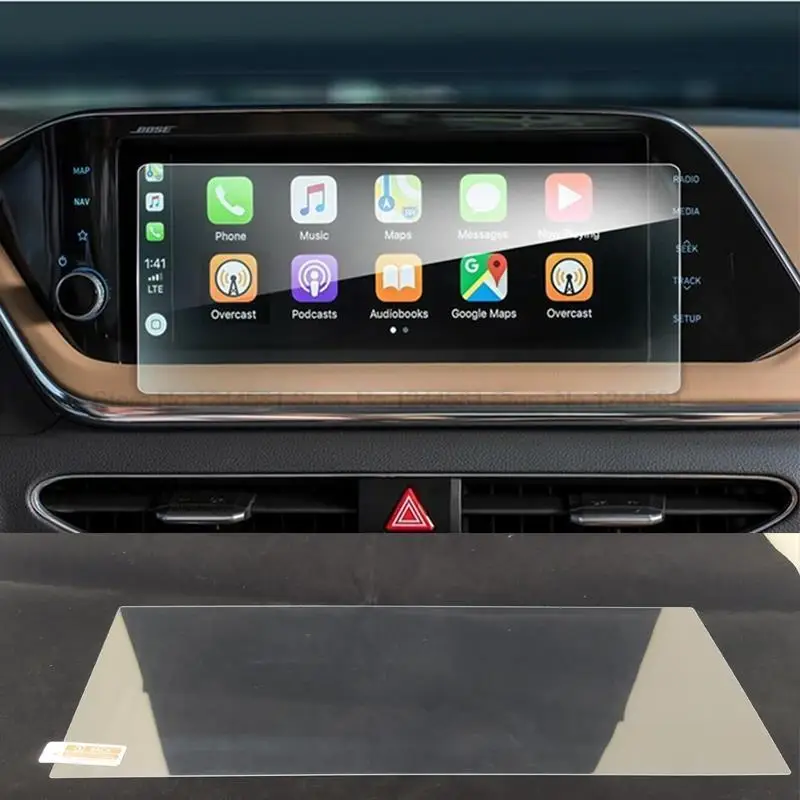 

Tempered glass screen protector For Hyundai Sonata 2020-2022 Car infotainment radio GPS Console Navigation