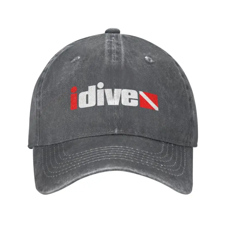 

Cool Cotton Fashion I Love Dive Baseball Cap for Men Women Custom Adjustable Unisex Scuba Diving Lover Gift Dad Hat Hip Hop