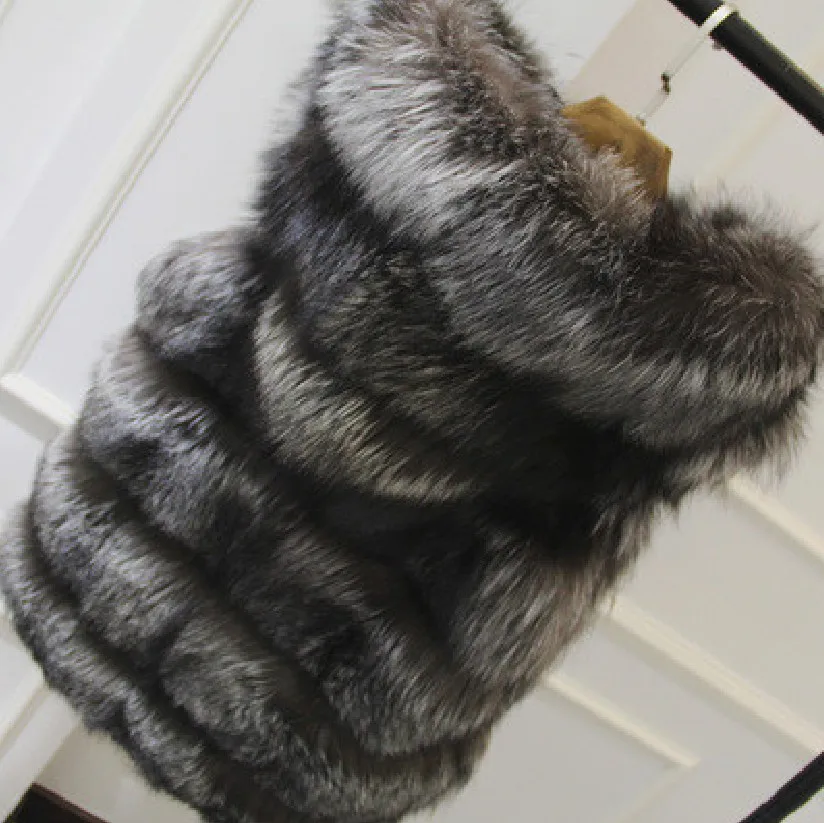 New Fur Grass Vest Coat Women's Long Style
