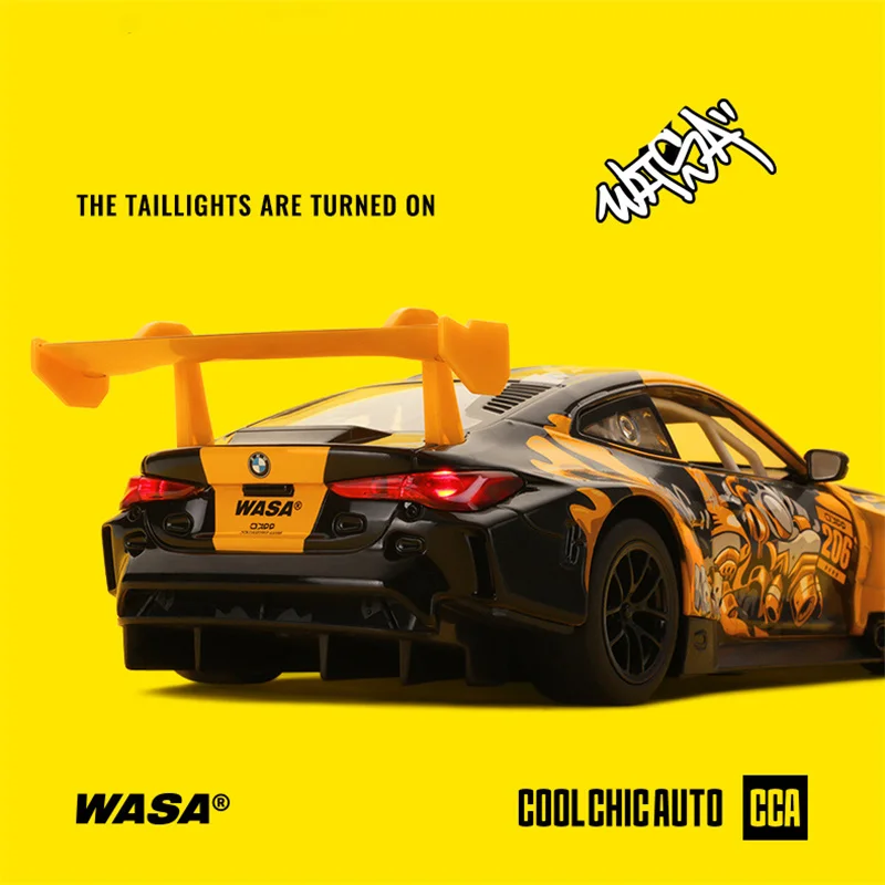 WASA Joint Edition 1:24 BMW M4 GT3 AUDI R8 LMS Легкосплавная модель спортивного автомобиля Литье под