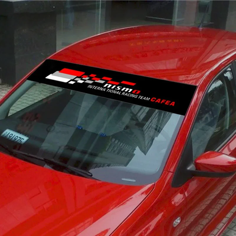 130 см светоотражающие наклейки на переднее лобовое стекло автомобиля для Nissan Qashqai