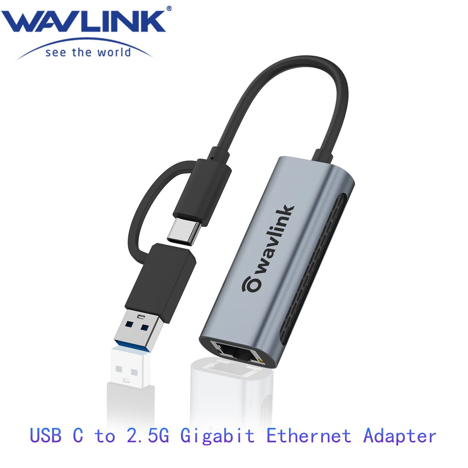 Wavlink USB C до 2 5G гигабитный Ethernet адаптер Тип 5 сетевая карта RJ45 LAN Гбит/с USB3.0