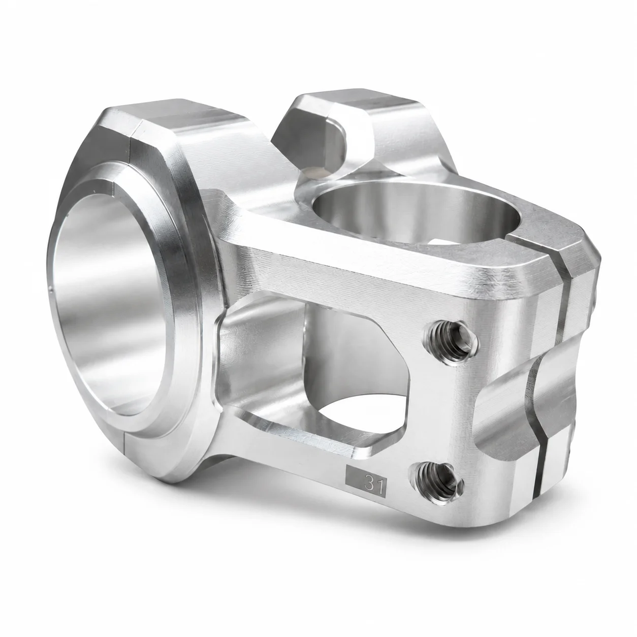 Фото Вынос руля для велосипеда CNC, 31.8 мм, короткий, 0° °   Вынос руля Rise из алюминиевого сплава для MTB, эндуро, DH, фрирайда, дёрт-джампинга №1