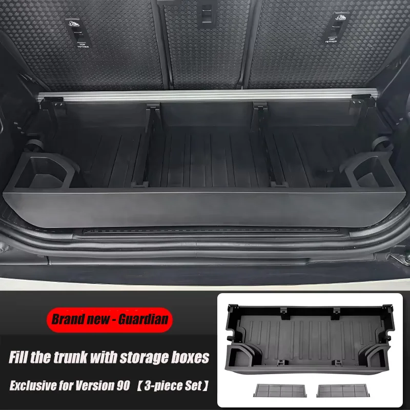 

Для 24-25 Land Rover Defender 90/110/130, ящик для хранения багажника, складные на заднее сиденье, наполненный, модификация ящика кровати