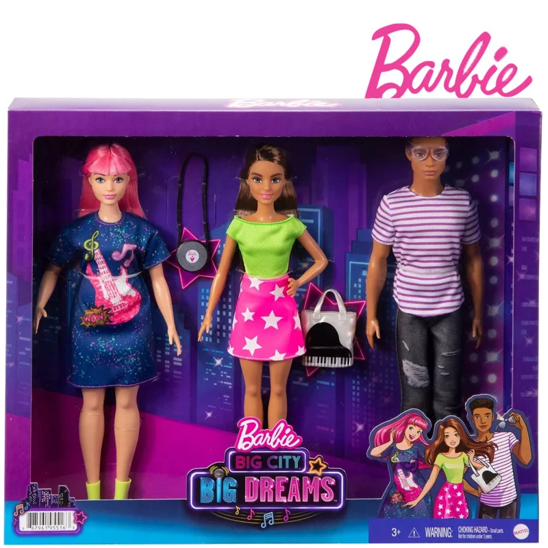 

40 Days To Send Barbie: Big City, Big Dreams 3-Doll Gift Set - Daisy, Teresa, & Rafa Dolls Children's Toys and Gifts Model Toys