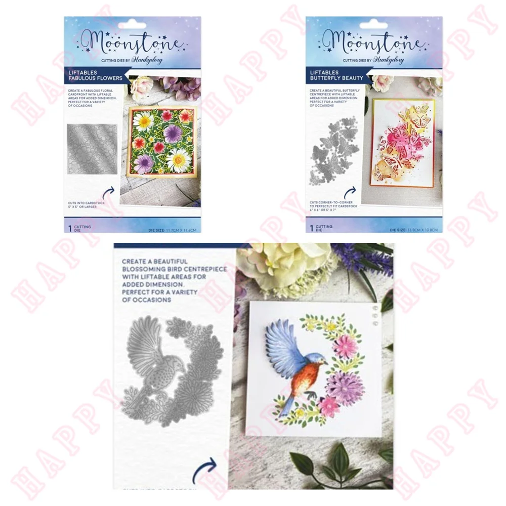 

New Flowers Butterfly Bird Metal Cutting Dies Various Greet Card Series Scrapbook DIY Decoration Embossing Template Paper Craft