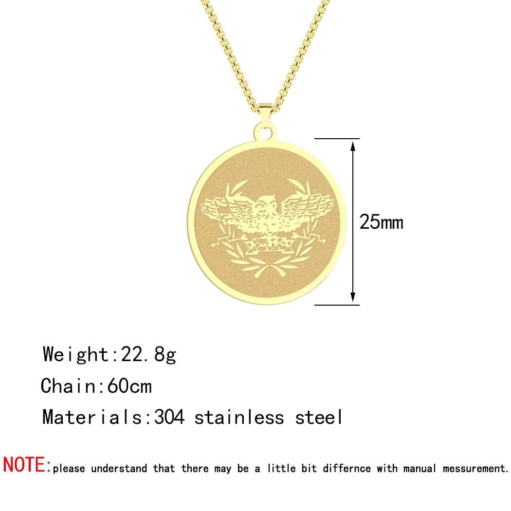 CHENGXUN счастливый греческий Орел ожерелье с подвеской для мужчин и женщин