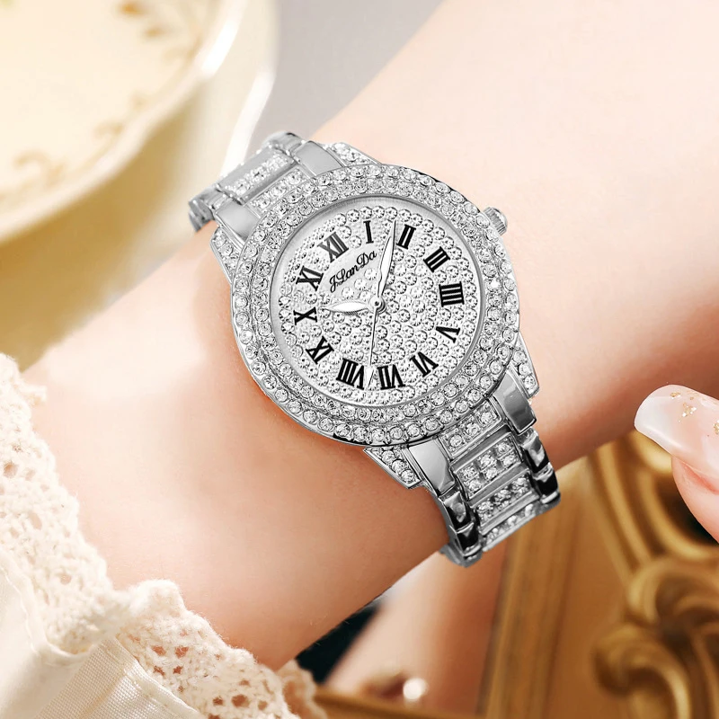 JLANDA 2023 Elegance New Fashion Ladies Luxury Quartz Watch Stainless Steel Strap Waterproof Watches Relogio Feminino J3101L
