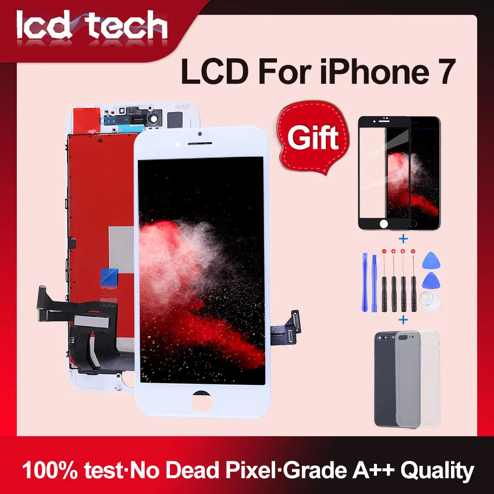 

Grade AAA LCD Screen For iPhone 7 Display Touch Digitizer Assembly Replacement Parts No Dead Pixel With Gifts