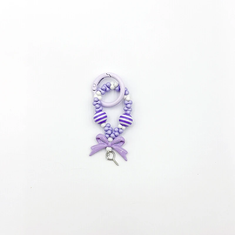 1 шт. красочная цепочка для телефона с бантом арахисовые бусины браслеты брелок