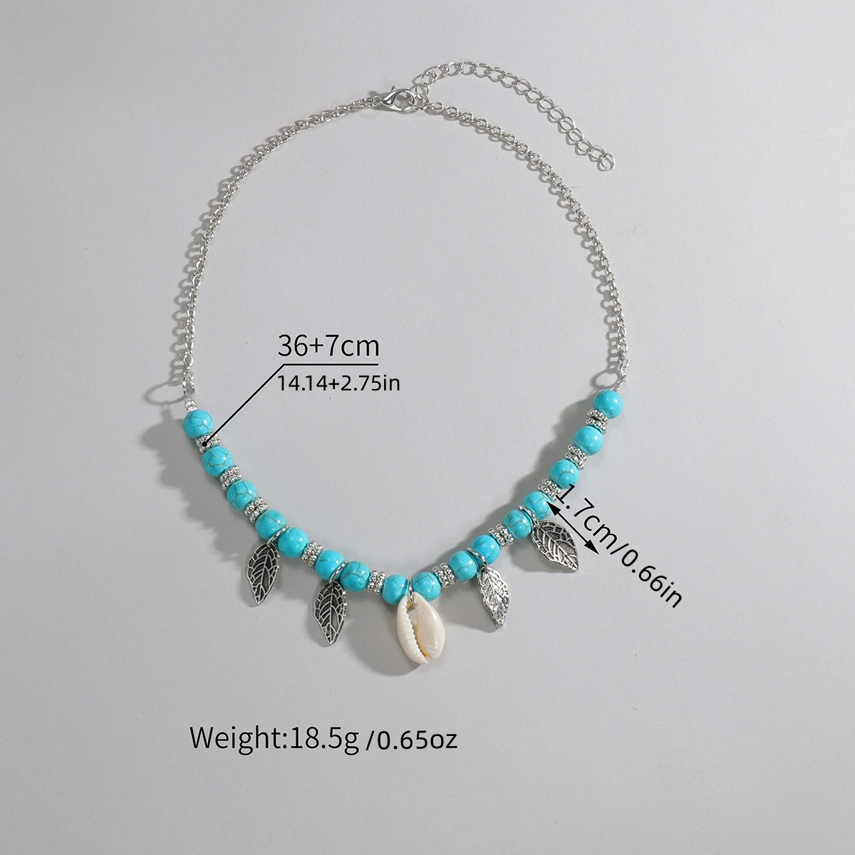 Отдых в ретро-стиле turquesa счеты hojas flecos concha colgante de dama collar