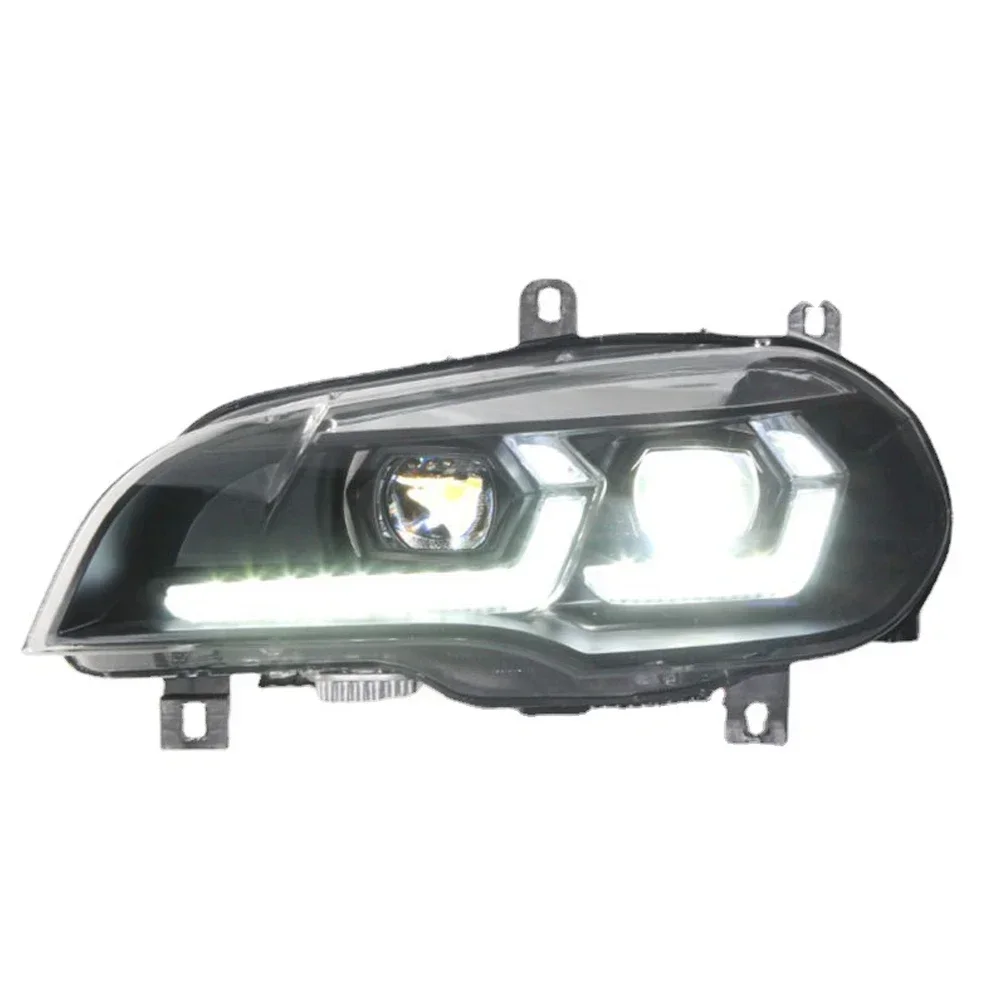 Автозапчасти для BMW X5 E70 фары 2007-2013 двойной L стиль 2023 сменный DRL-проектор