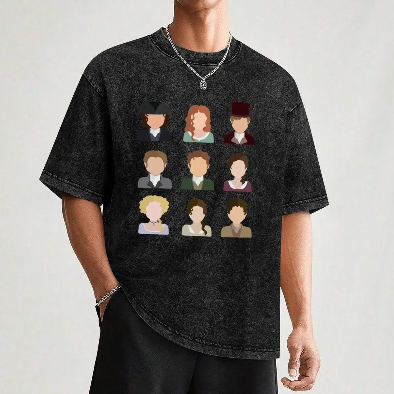 Футболка Poldark с изображением персонажей Мужская футболка спортивная одежда для