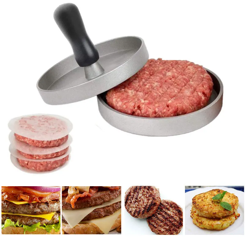 

NEW Round Shape Hamburger Press Food-Grade Plastic Hamburger Meat Beef Grill Burger Press Patty Maker Mold Mould Kitchen Tool