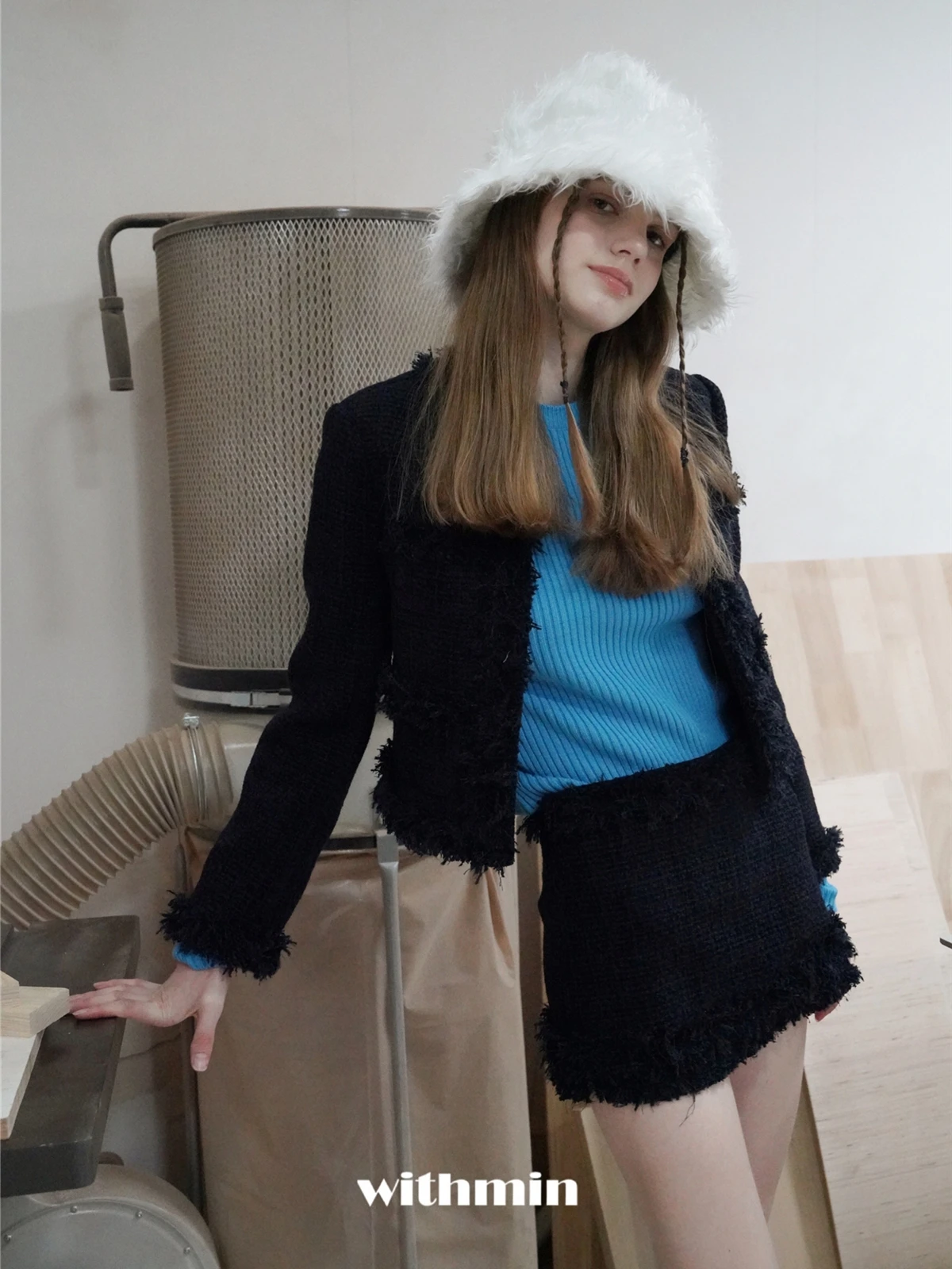 Точечные товары оригинальный Весенний костюм Xiaoxiang 2023 года женское короткое