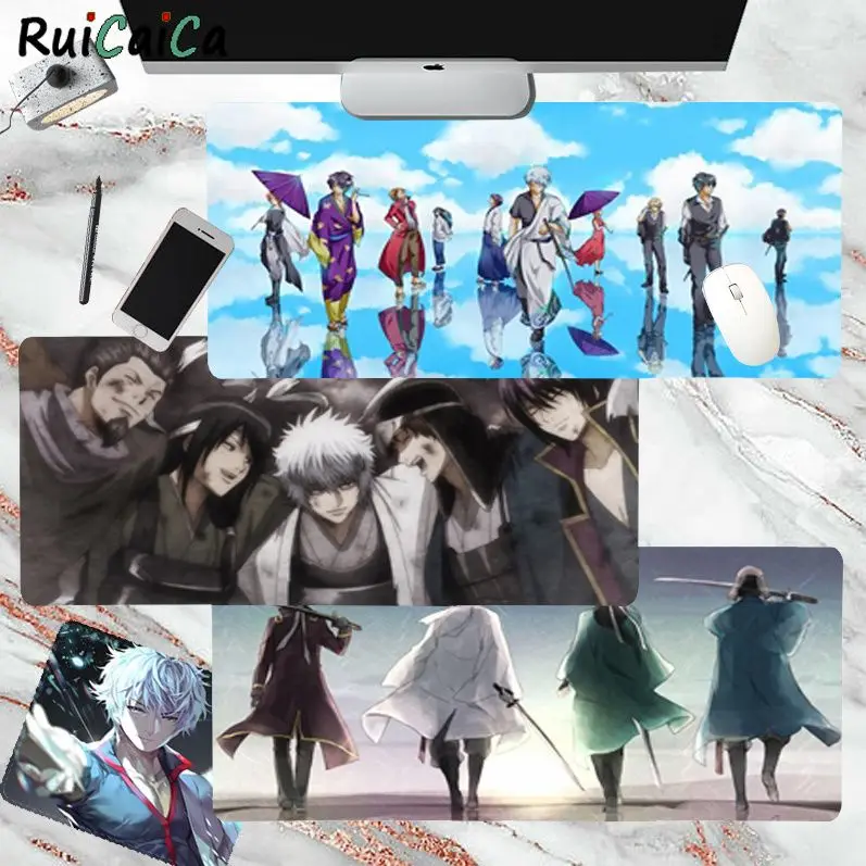 

Gintama простой дизайн под заказ игровой коврик для мыши для ноутбука для большой кромки блокировки скорости версия игровой клавиатуры pad