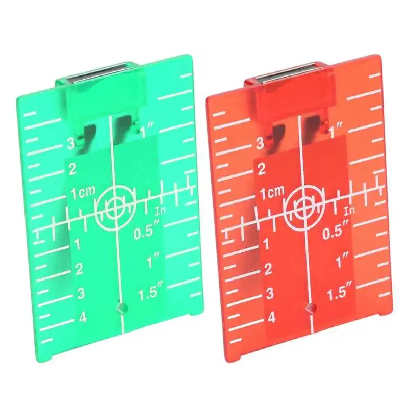 

Magnetic Floor Target Inch Scale Target Card with Bracket for Beam Alignment