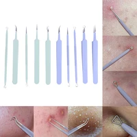 5pcs acne needle blackhead remover pimple blemish comedone extractor tweezer kit
