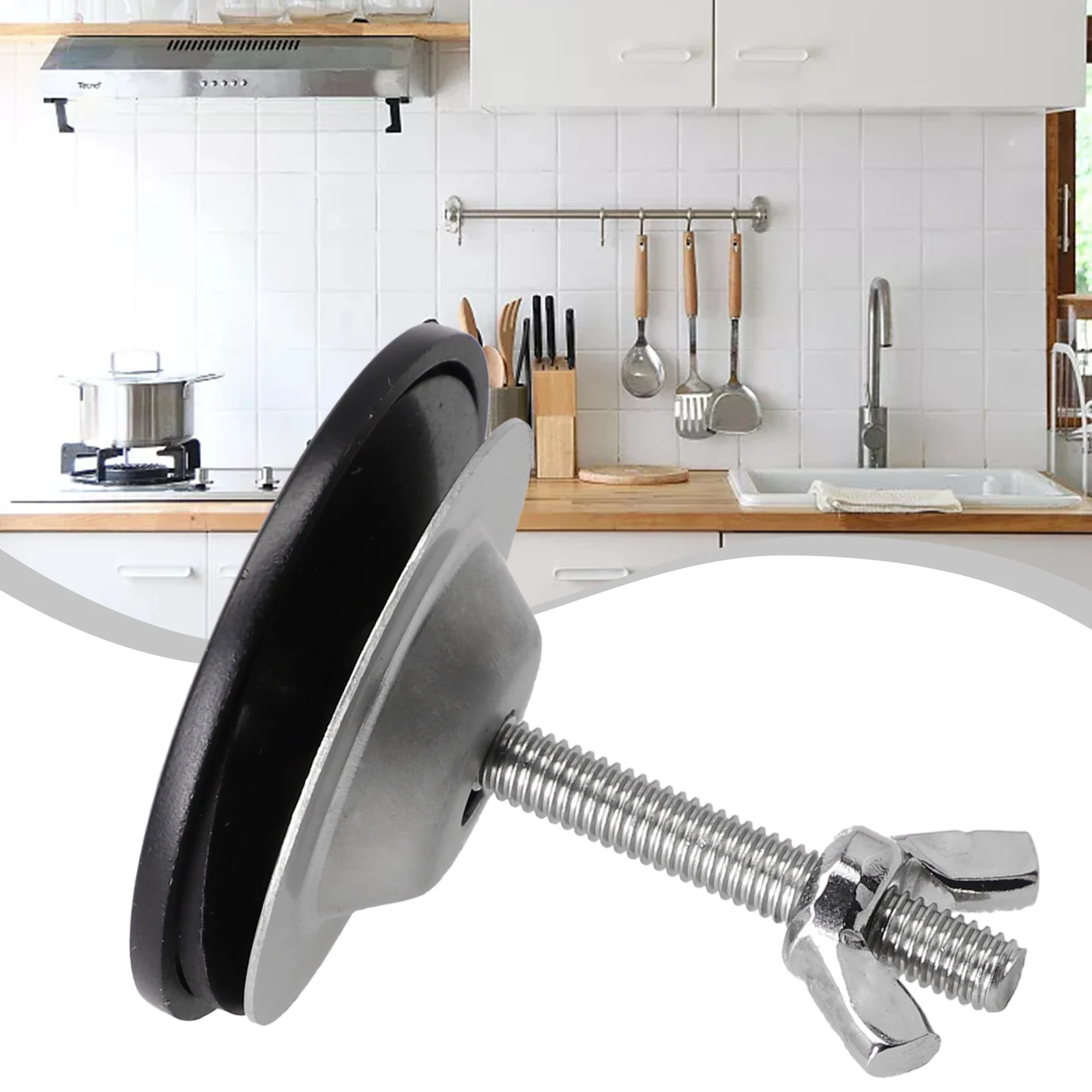 

Kitchen Sink Faucet Hole Cover Stainless Steel Basin Hole Sealing Plug Anti-leakage Basin Laundry Easy Use Accessories