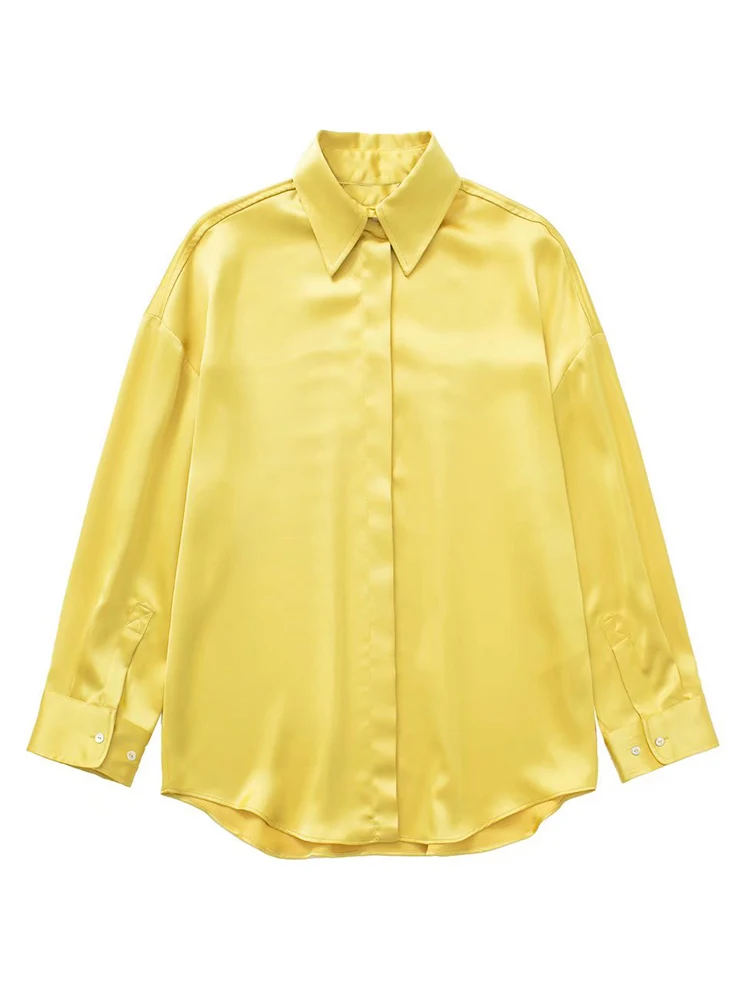 

2022 New Summer Women Solid Blouse Shirt Long Sleeve Single Breasted Casual Shirt Turn Down Collar Vintage Chic Female Tops