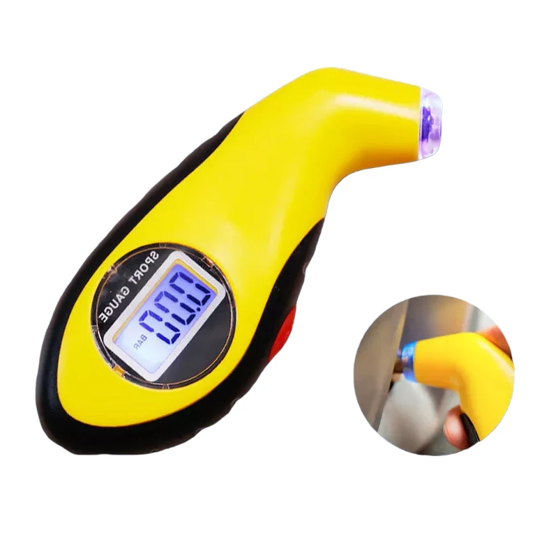 

Автомобильный манометр, электронный измеритель давления в шинах с ЖК-дисплеем