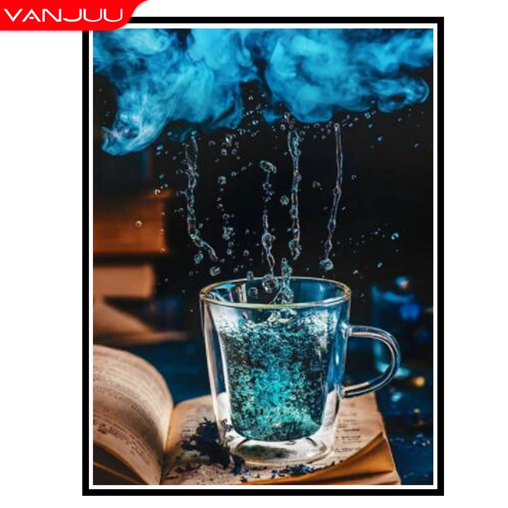 

5D Water Cup Diamond Painting DIY Full Round Drill Diamond Mosaic Landscape Diamond Embroidery Cross Stitch Kit Home Decor