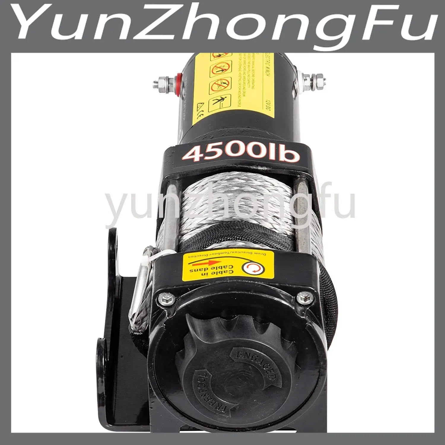 

Electric Winch 4500LBS 12V Synthetic Rope 4WD ATV UTV Winch Towing Truck