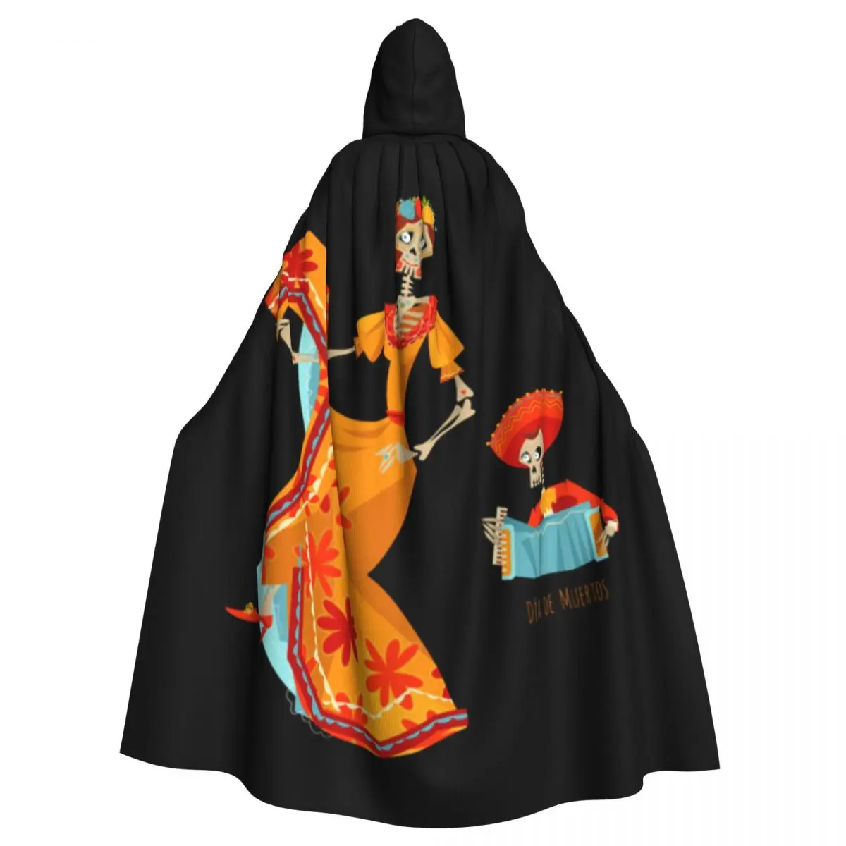 Накидка унисекс с капюшоном из полиэстера