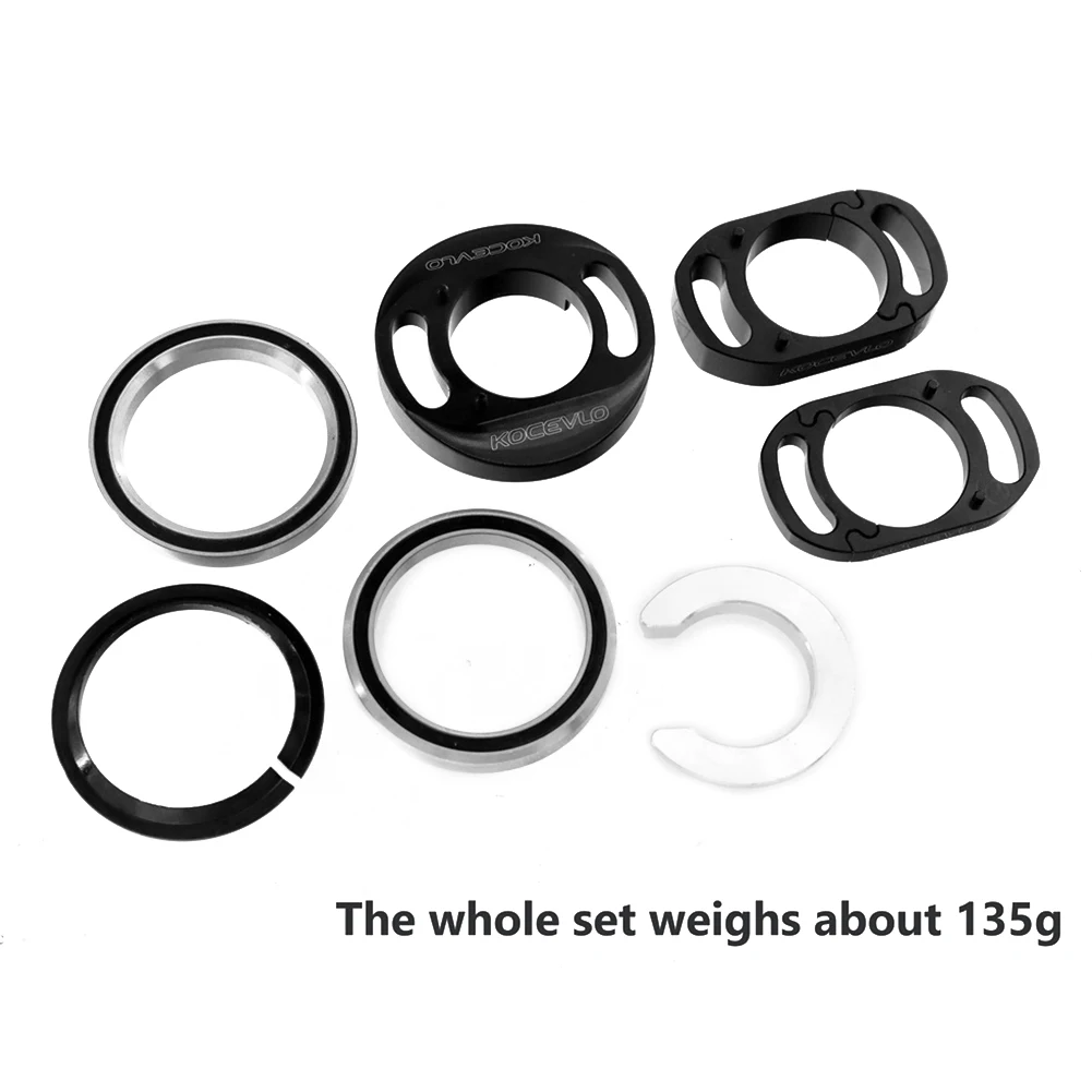 

Road Bike 1-1/8 Inch Headset & Expander Compressor Internal Cable Bicycle Inner Cable Washer Cup Set Hanging Center Parts